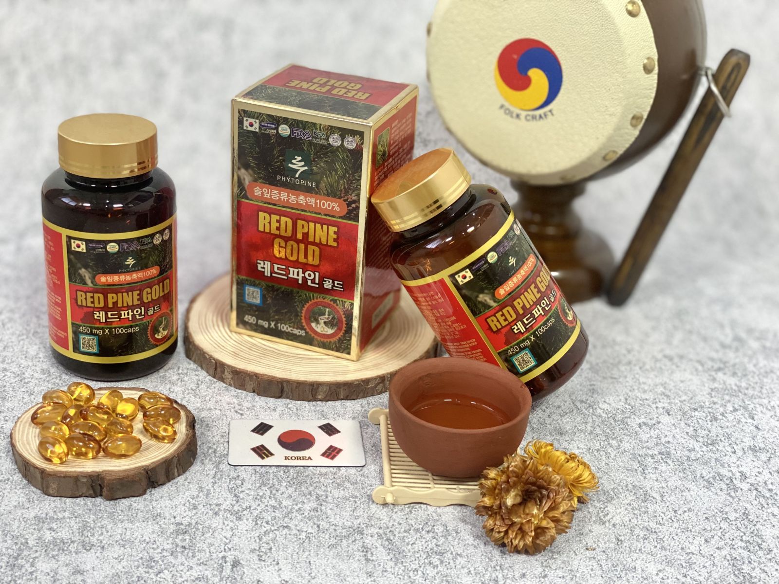 Tinh Dầu Thông Đỏ Hàn Quốc hộp 100 viên